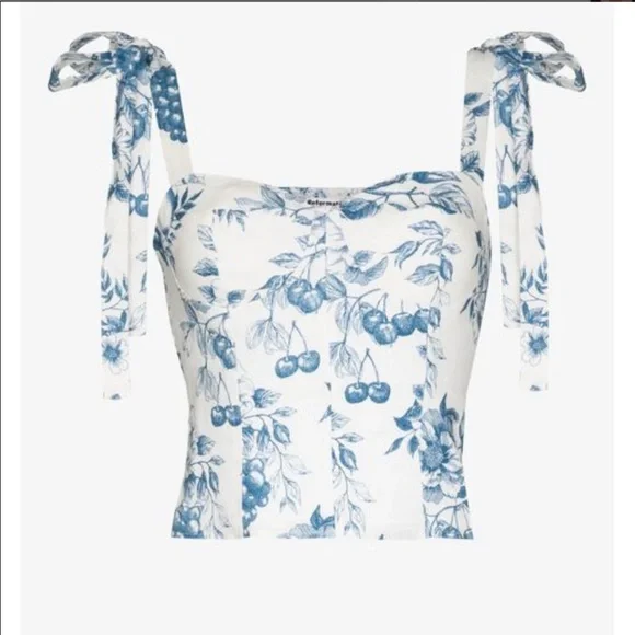 Reformation Jaxon Linen Corsica💙 - Picture 2 of 6